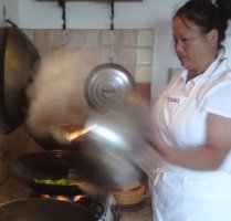 Frying inside